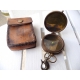 Boussole de boy scout avec étui cuir