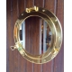  miroir hublot laiton ouvrant 37,5 cm décoration marine
