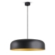 lustre laiton noir mat  3 lampes Moretti Luce