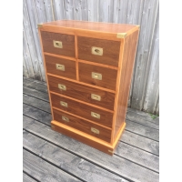 Meuble marine chiffonier marine teck et citronnier