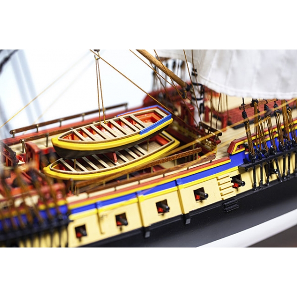 Maquette d'Exposition de l'Hermione · Frégate en Bois · Qualité Musée