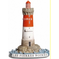  phare les Pierres Noires en résine peint - Marie Galante Benodet