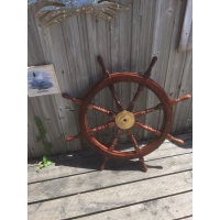 barre à roue 92 cm bois laiton