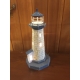 LAMPE MARINE PHARE METAL BLEU ET BLANC