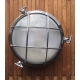 APPLIQUE EXTERIEURE RONDE 24 CM MARINE CHROME