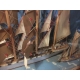 Maquette diorama antiquité marine 2 voiliers et remorqueur