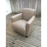 Fauteuil club  Benodet cuir gris magasin Marie-Galante-Benodet