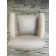 Fauteuil club  Benodet cuir gris magasin Marie-Galante-Benodet