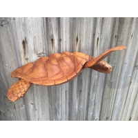 Belle sculpture murale de tortue marine