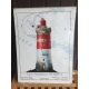 Plaque metal phare breton les pierres noires  Finistère 30x40