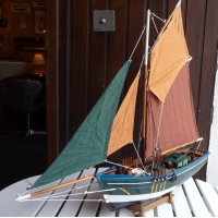 Maquette bois Bateau de Pêche Palamos jeux et jouets Royan Ikaipaka