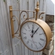 Pendule de gare double